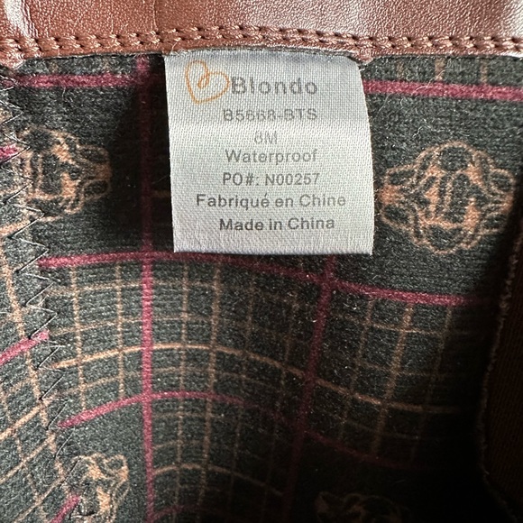 Blondo Brown Heeled Boots - Picture 4 of 12